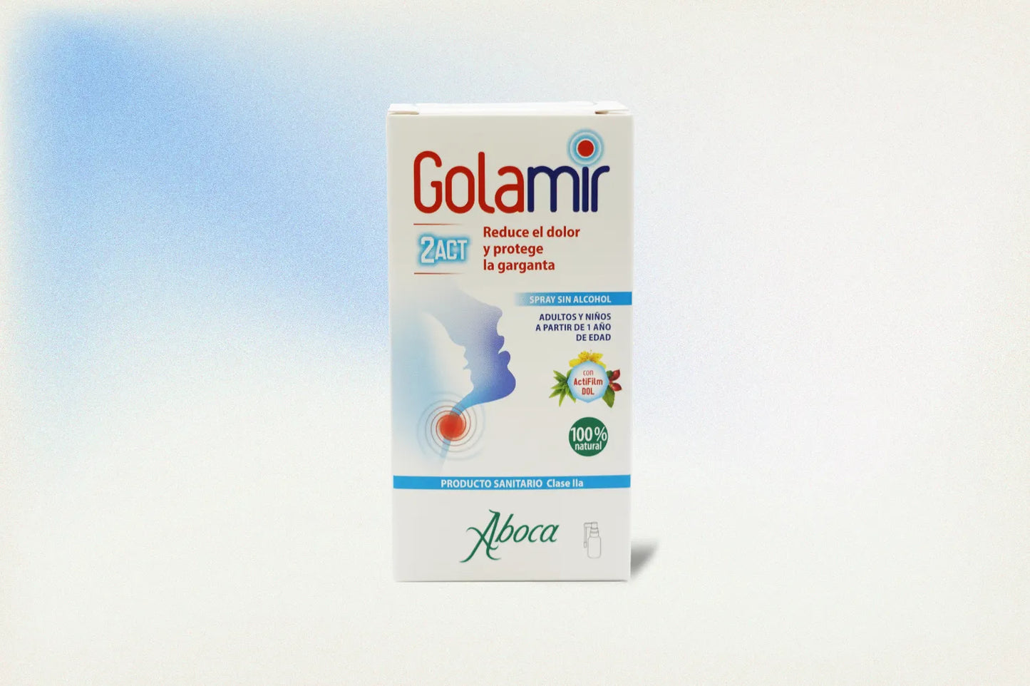 GOLAMIR 2ACT SPRAY SIN ALCOHOL – PROTECCIÓN Y ALIVIO NATURAL PARA LA GARGANTA