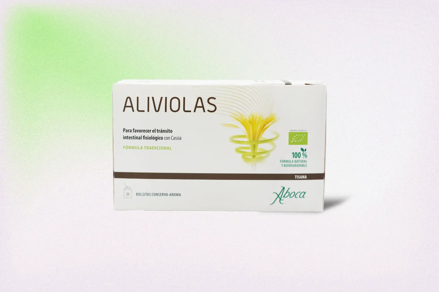 ALIVIOLAS TISANA 20 BOLSITAS – INFUSIÓN NATURAL PARA EL TRÁNSITO INTESTINAL