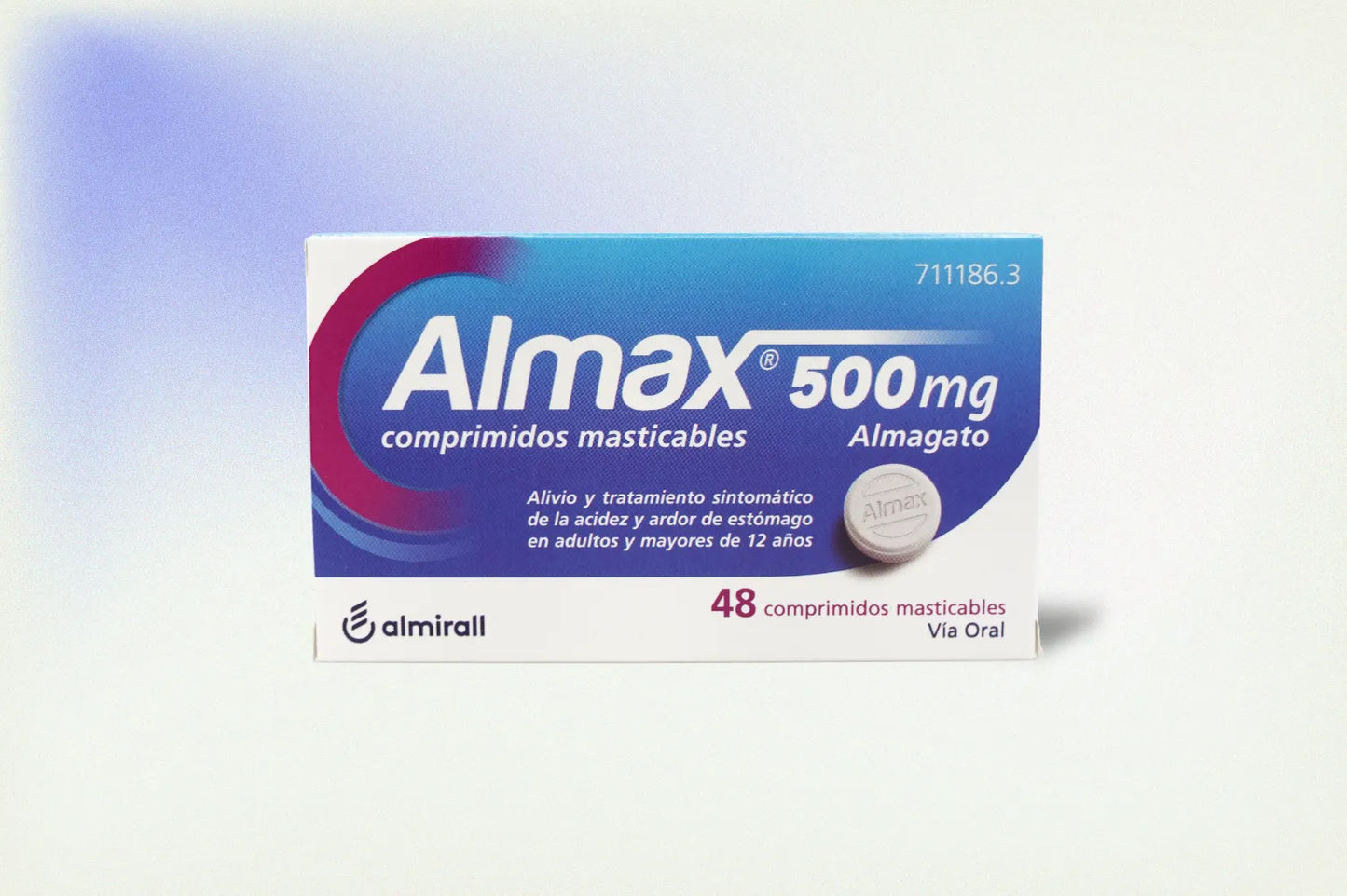 ALMAX 500 MG COMPRIMIDOS MASTICABLES 48 UDS – ALIVIO RÁPIDO DE LA ACIDEZ Y MALESTAR ESTOMACAL