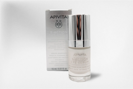 APIVITA 5-ACTION SÉRUM CONTORNO DE OJOS ANTIARRUGAS Y ANTIFATIGA – 15 ML
