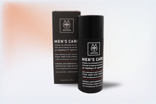 APIVITA MEN’S CARE CREMA ANTIARRUGAS Y ANTIFATIGA CARA Y OJOS – 50 ML
