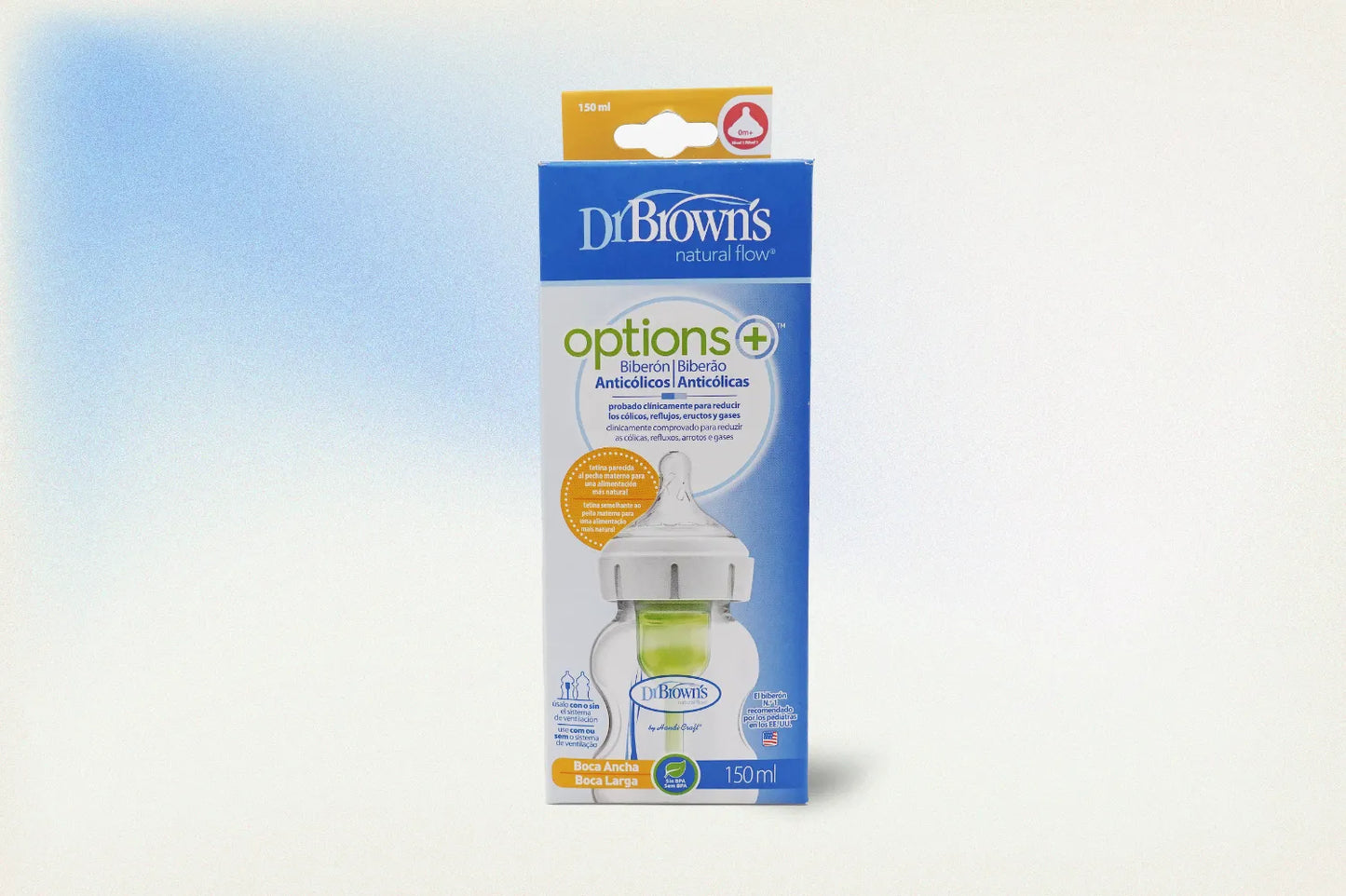 BIBERON DR BROWN'S B/ANCHA SILI PP ESTAND 0M+