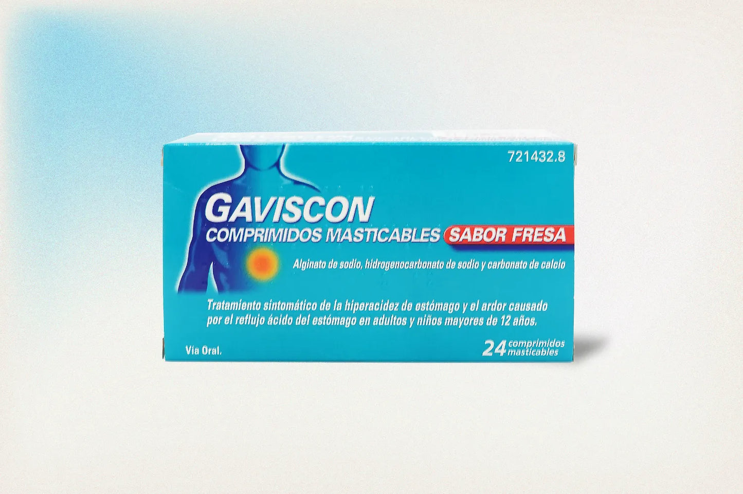 GAVISCON COMPRIMIDOS MASTICABLES SABOR FRESA 24 UNIDADES
