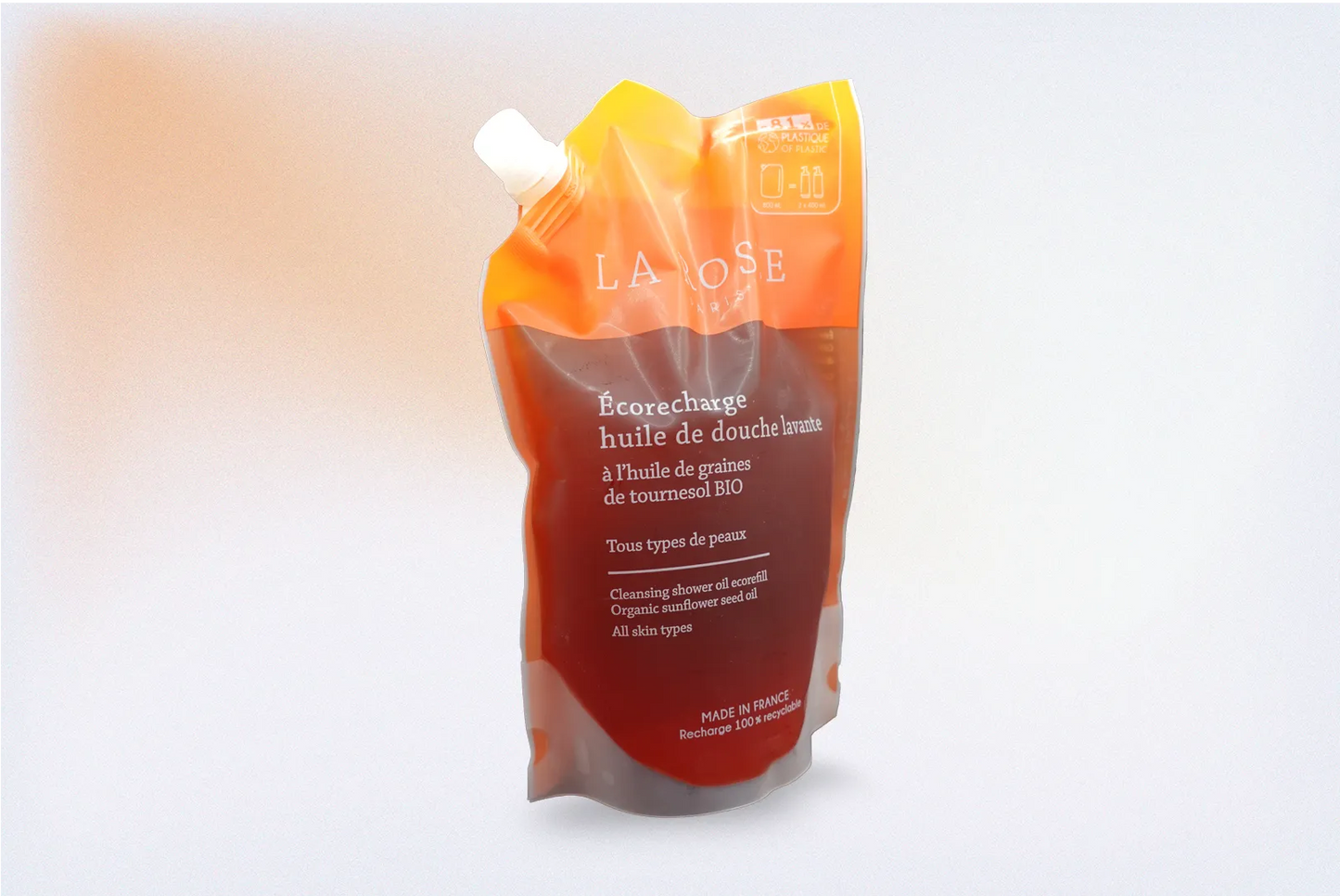 LA ROSÉE ECORECHARGE HUILE DE DOUCHE LAVANTE
