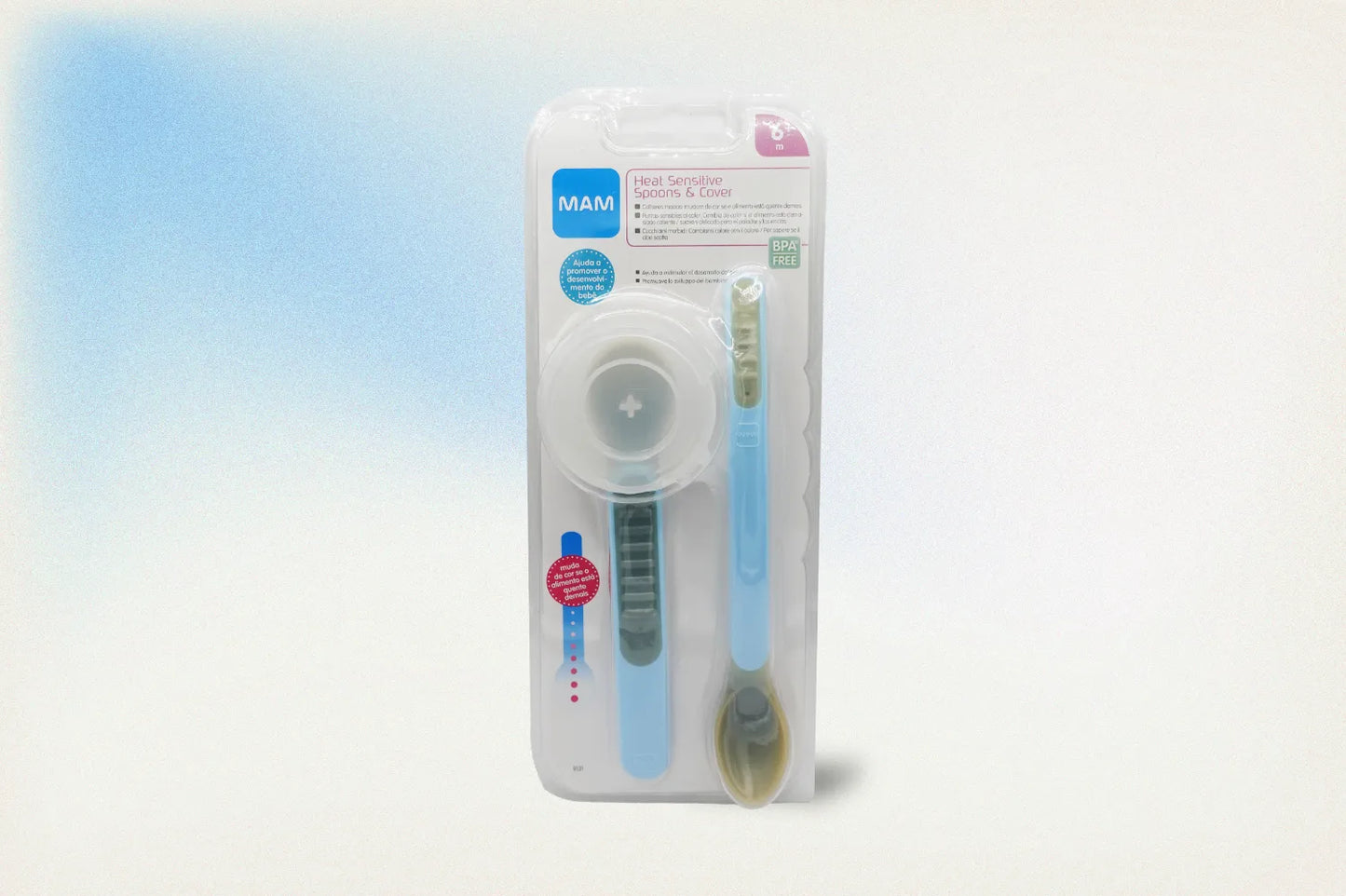 MAM HEAT SENSITIVE SPOON & COVER MAM CUCHARA