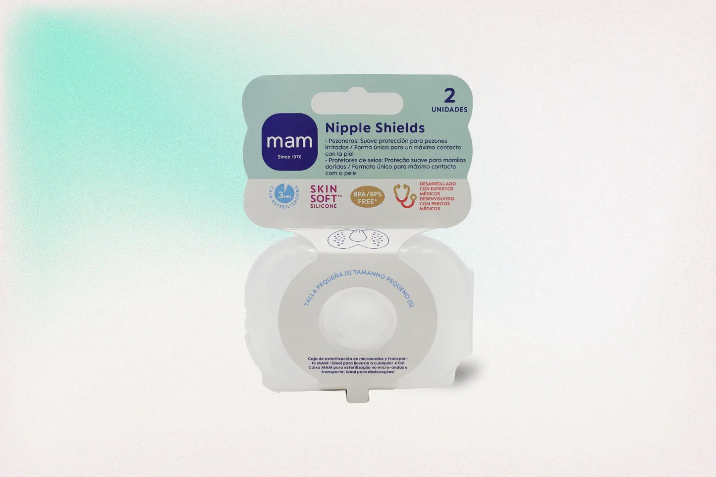 PEZONERA SILICONA MAM TALLA PEQUEÑA 2UD