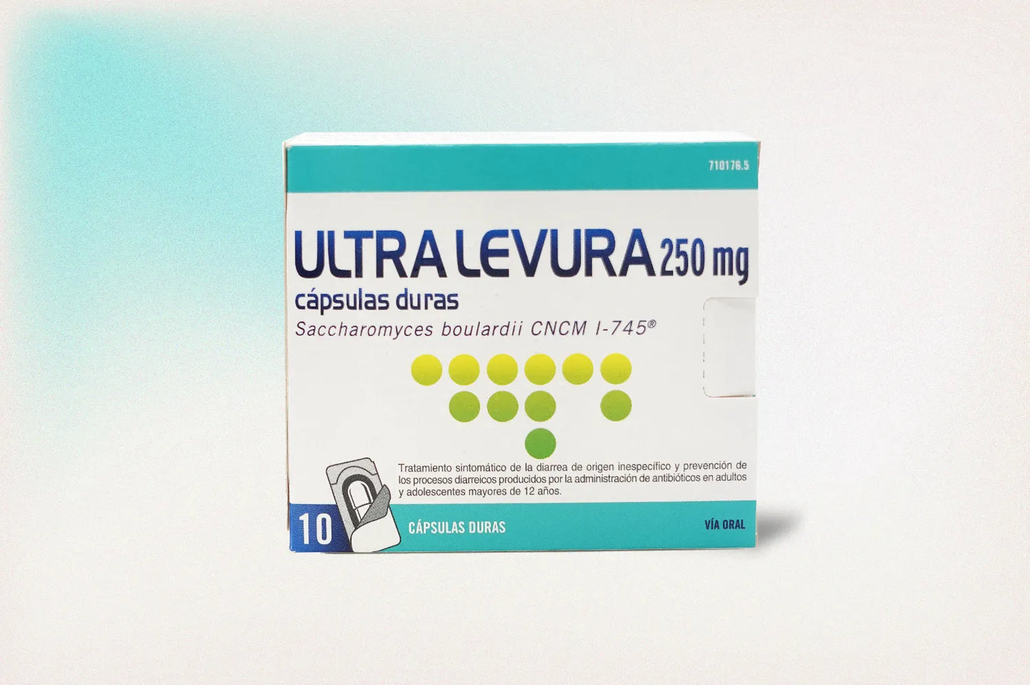 ULTRA LEVURA 250 MG CÁPSULAS DURAS (10 CÁPSULAS)