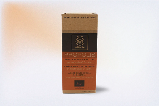 APIVITA PROPOLIS JARABE BIOLÓGICO PARA LA GARGANTA CON PRÓPOLIS Y TOMILLO – 150 ML