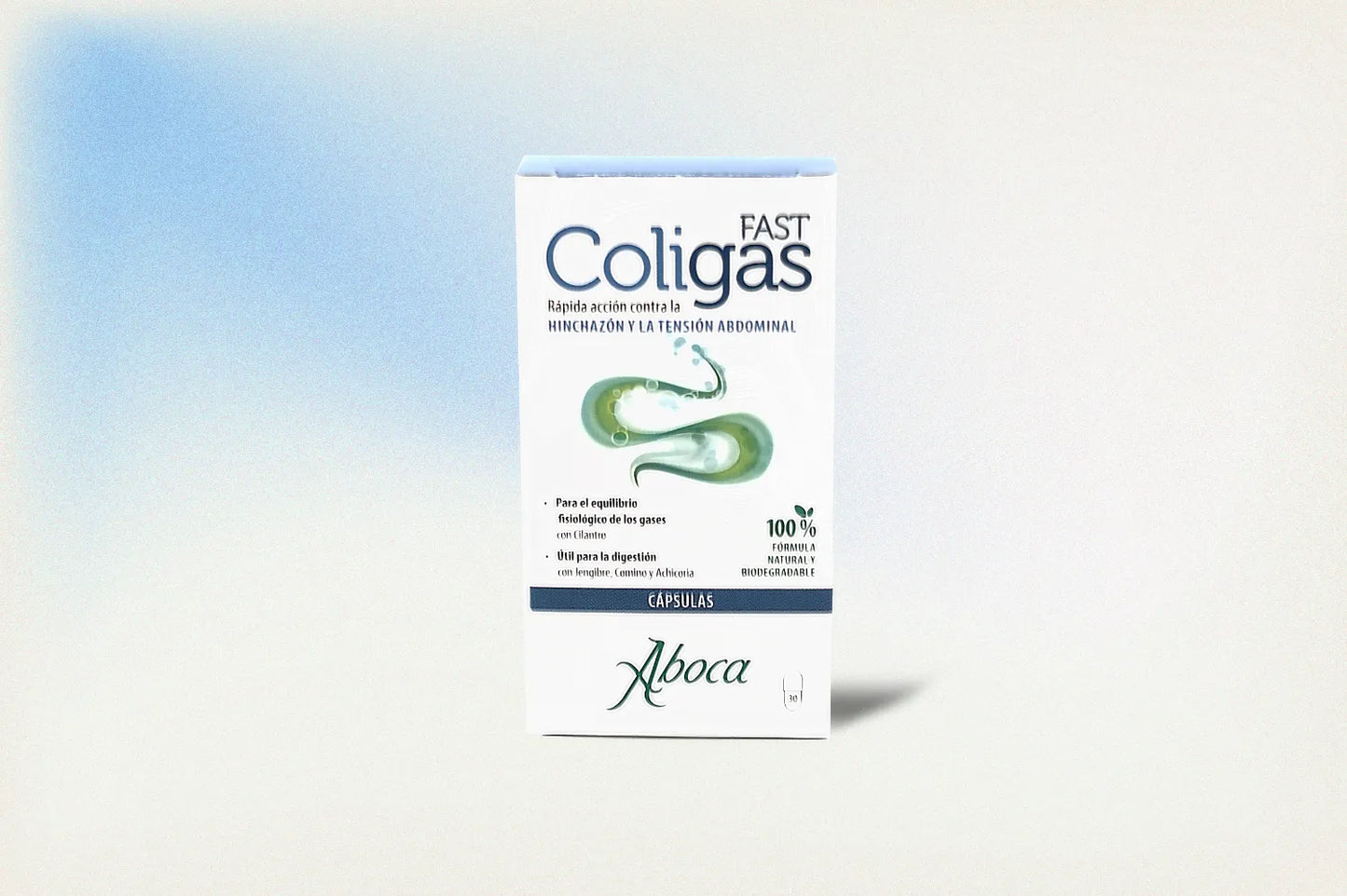 COLIGAS FAST – CÁPSULAS PARA LA HINCHAZÓN ABDOMINAL Y EXCESO DE GASES