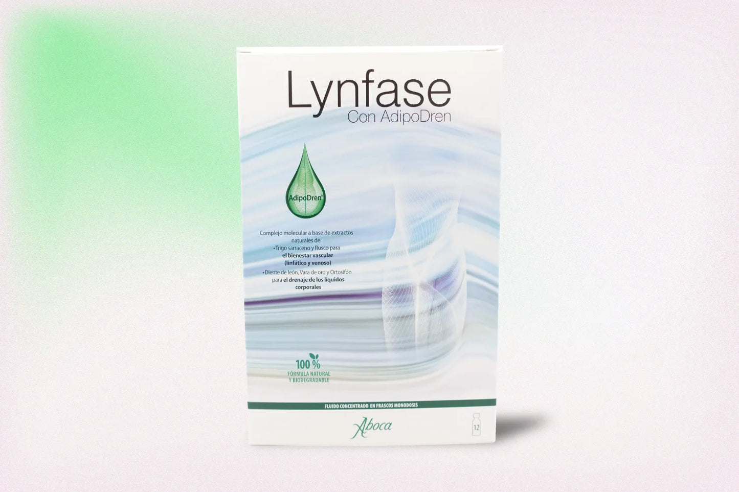 LYNFASE CON ADIPODREN 12 FRASCOS – DRENAJE Y BIENESTAR VASCULAR NATURAL