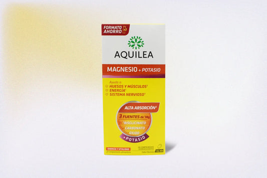AQUILEA MAGNESIO + POTASIO 28 COMPRIMIDOS EFERVESCENTES – ENERGÍA, MÚSCULOS Y BIENESTAR NERVIOSO