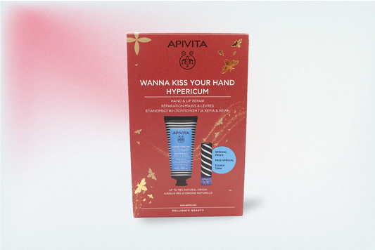 APIVITA SET “WANNA KISS YOUR HAND HYPERICUM” MANOS Y LABIOS – EDICIÓN ESPECIAL