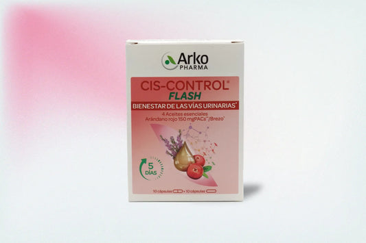 CIS-CONTROL FLASH 10 CÁPSULAS + 10 CÁPSULAS – ALIVIO INTENSIVO PARA EL BIENESTAR URINARIO EN 5 DÍAS