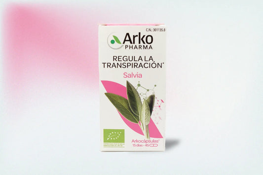 SALVIA ARKOPHARMA 45 CÁPSULAS – REGULACIÓN NATURAL DE LA TRANSPIRACIÓN EXCESIVA