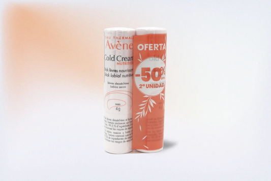 AVÈNE COLD CREAM STICK LABIAL NUTRITIVO DUPLO 2X4 G – HIDRATACIÓN Y REPARACIÓN INTENSIVA PARA LABIOS SECOS