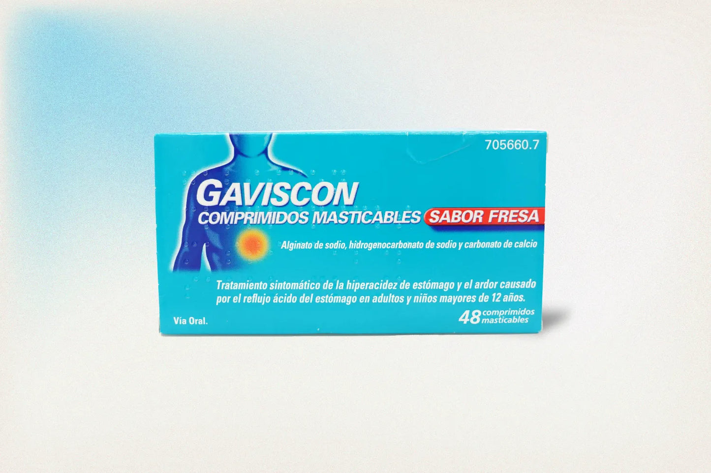 GAVISCON COMPRIMIDOS MASTICABLES SABOR FRESA 48 UNIDADES
