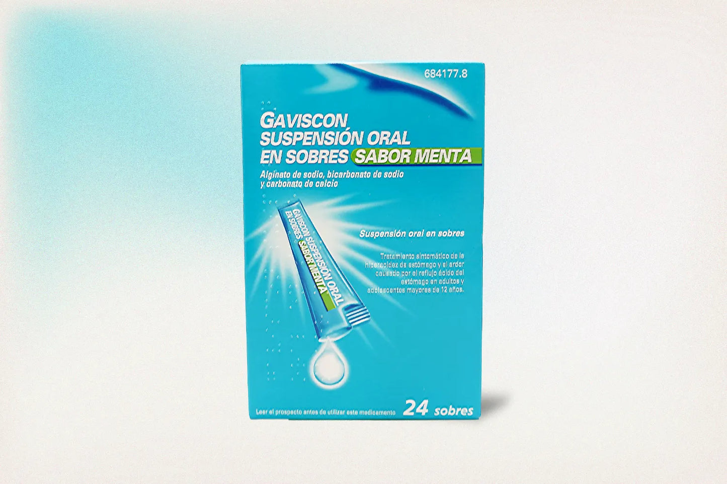 GAVISCON SUSPENSIÓN ORAL EN SOBRES SABOR MENTA 24 SOBRES
