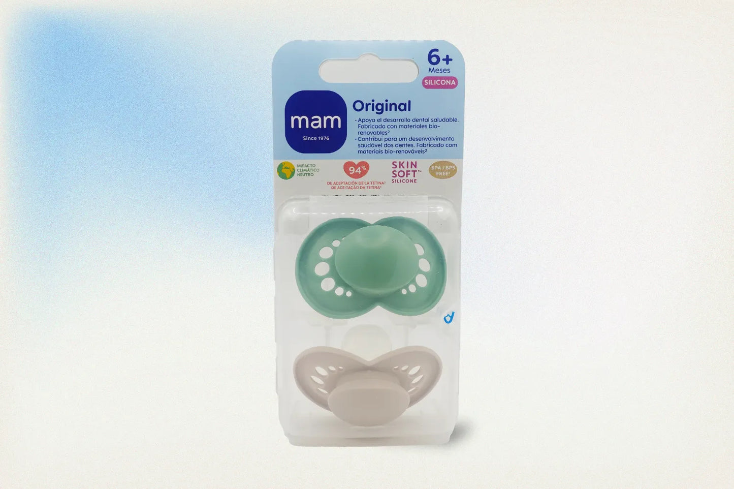 MAM CHUPETE SILICONA 6+M NEUTRO