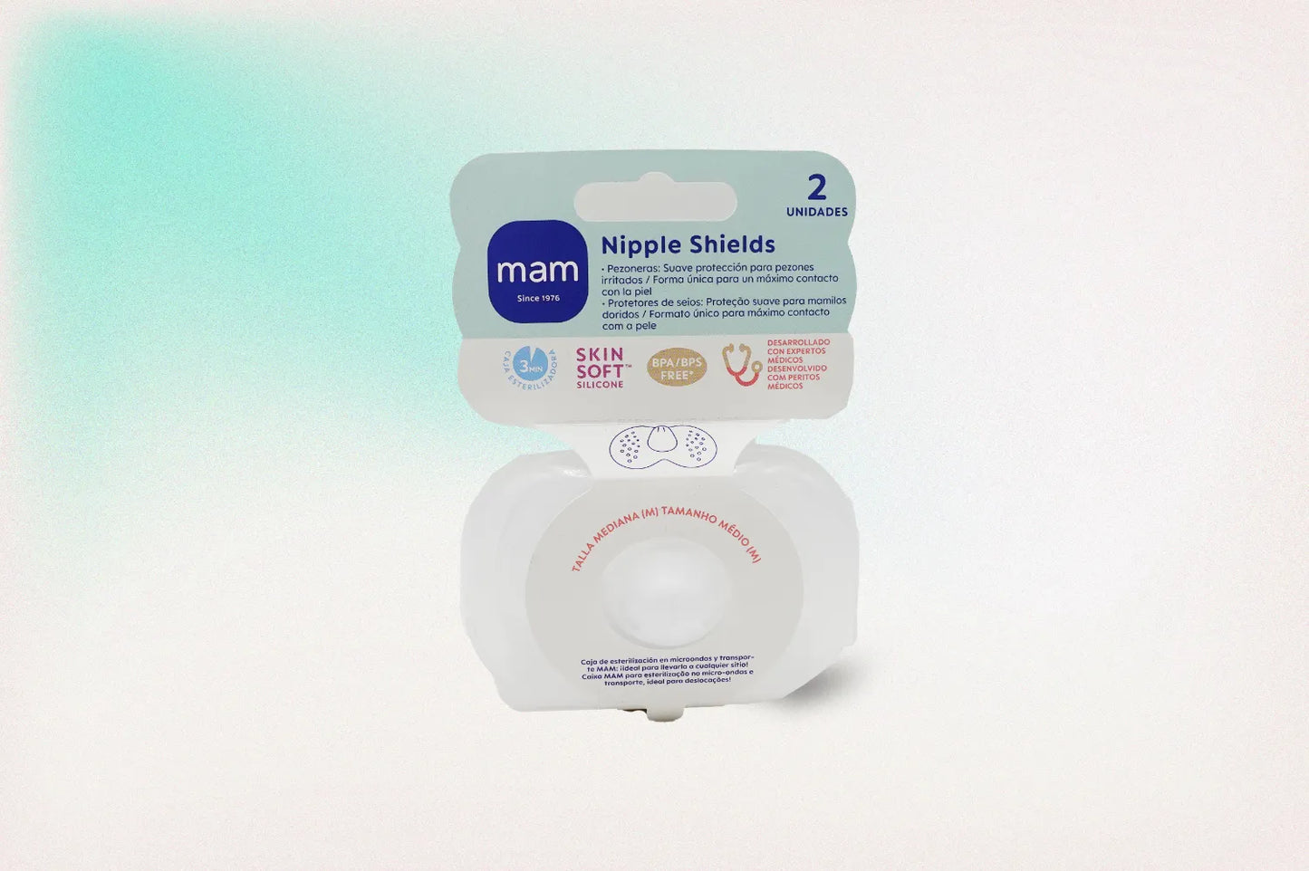 PEZONERA SILICONA MAM TALLA MEDIANA 2UD