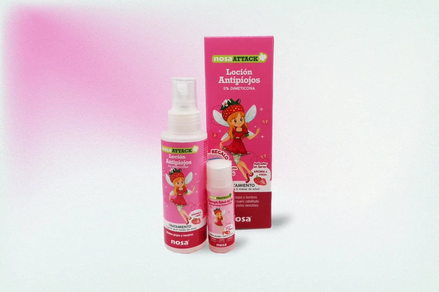 NOSA ATTACK LOCION 5% DIMETICONA ANTIPIOJOS FRESA