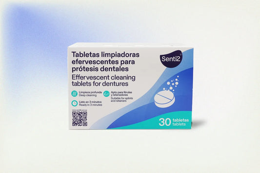 SENTI2 TABLETAS LIMPIADORAS EFERVESCENTES PARA PRÓTESIS DENTALES